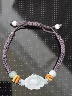 Genuine Jade Flower Bracelet
